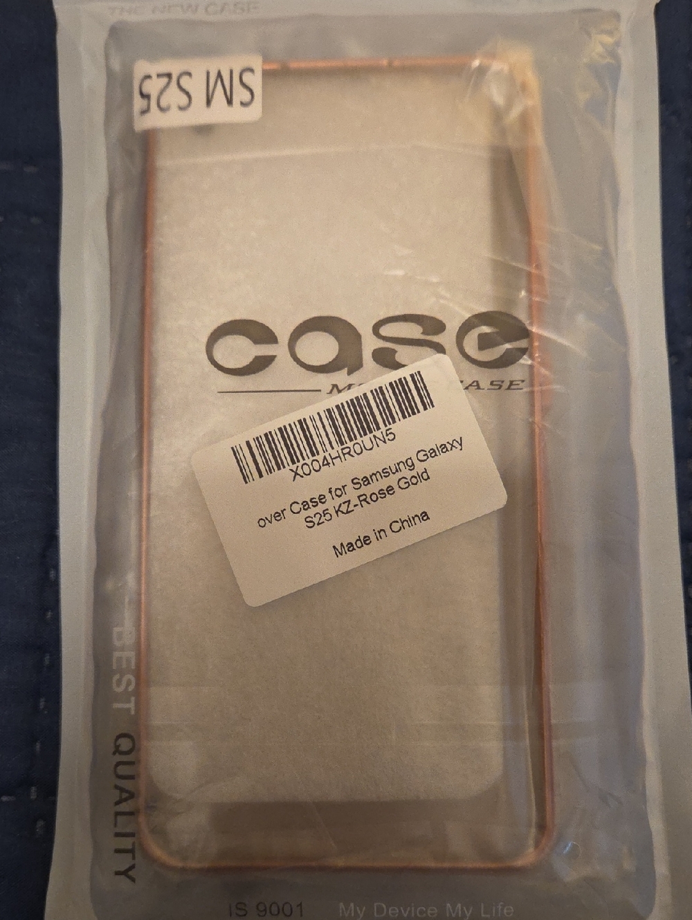 NWT BLING Rose Gold Bumper Frame Phone Case for SAMSUNG GALAXY S25
